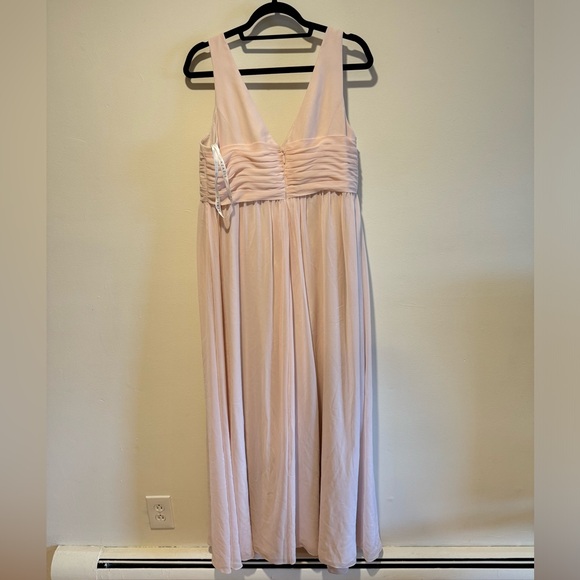 Azazie Bridesmaids Dress Yetta style blushing pink color maternity size A16 - Picture 2 of 3